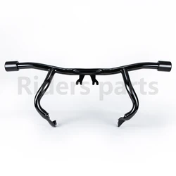 Motorcycle Front Highway Engine Guard Crash Bar Steel Falling Protection Black For Harley Road Glides Street Glides 2014-2024
