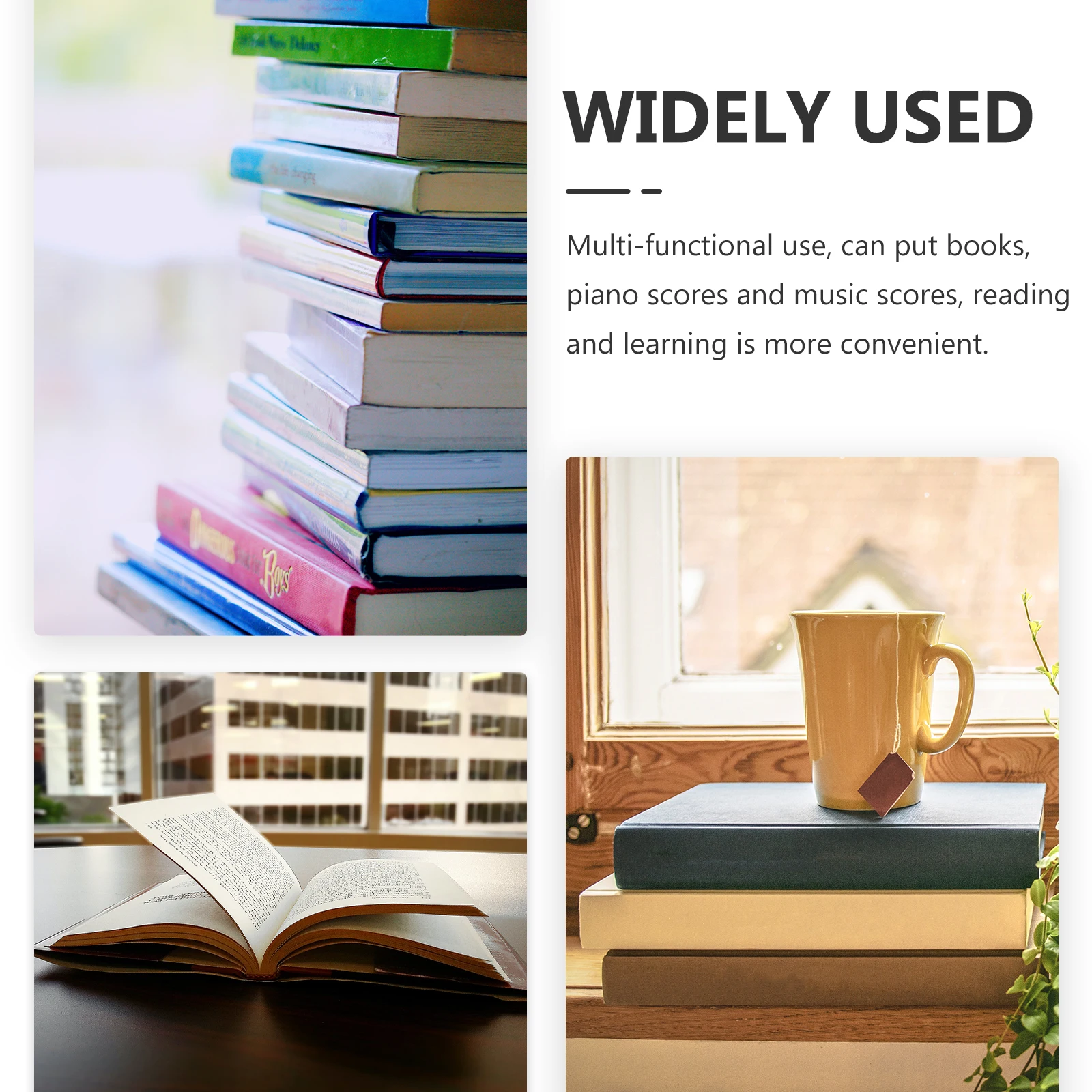 

Metal Reading Shelf Book Document Stand Support Desk Holder Stands for Office Desktop Display