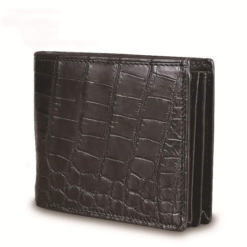 New Fashion Business Men's Alligator Wallets Real Crocodile Genuine Leathe Wallet Boy Brand Luxury Card Holder Purse