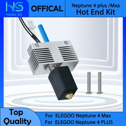 Boquilla de acero endurecido de latón de alta velocidad Neptune 4 Max Plus Hotend, calcetines de silicona para impresora 3D ELEGOO Neptune 4 Max/Plus