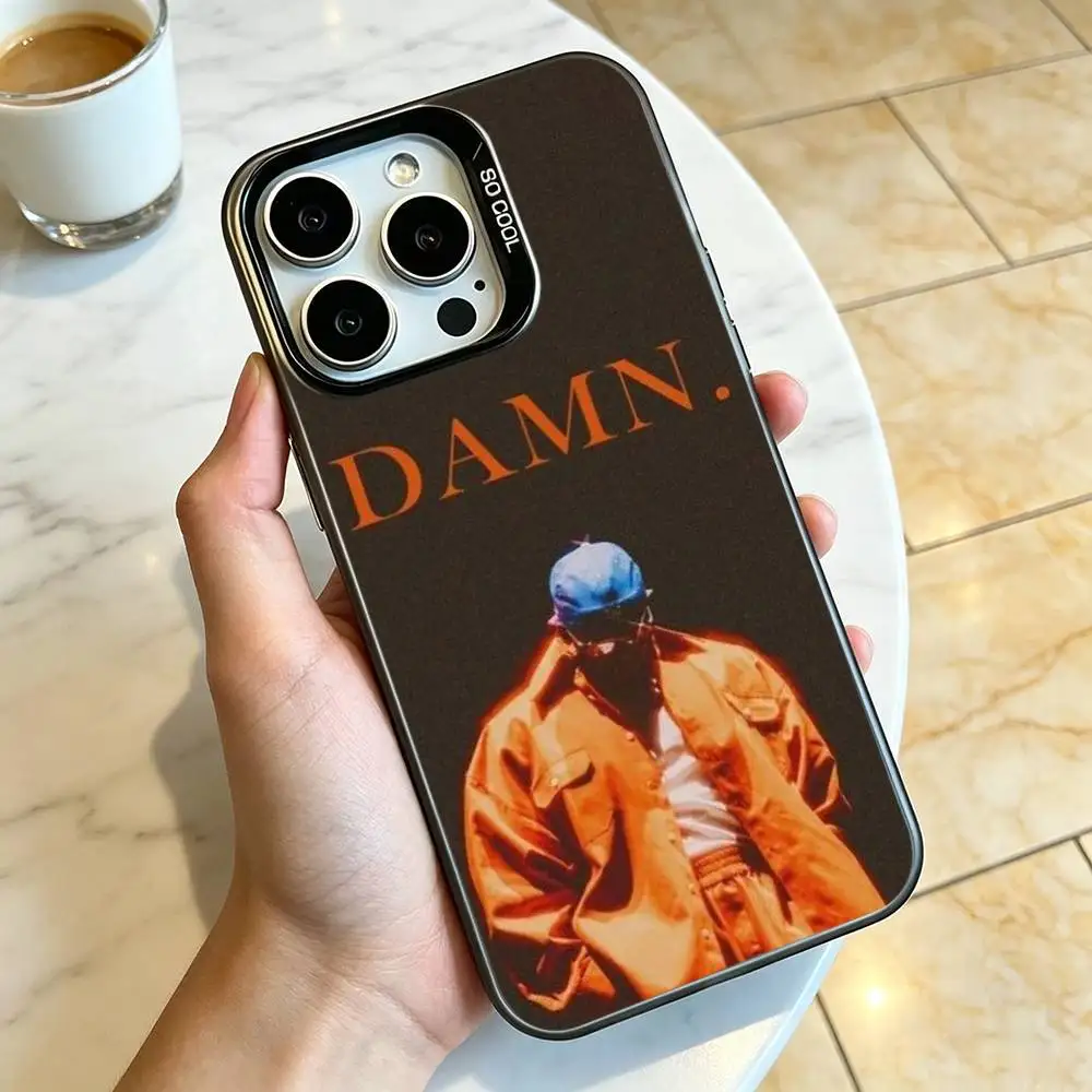Kendrick Lamar Rapper-R  Phone Case For iPhone 17,16,15,14,13,12,11 Plus,Pro Max,XS,Colorful Silver Phone case Funda Cover Gift