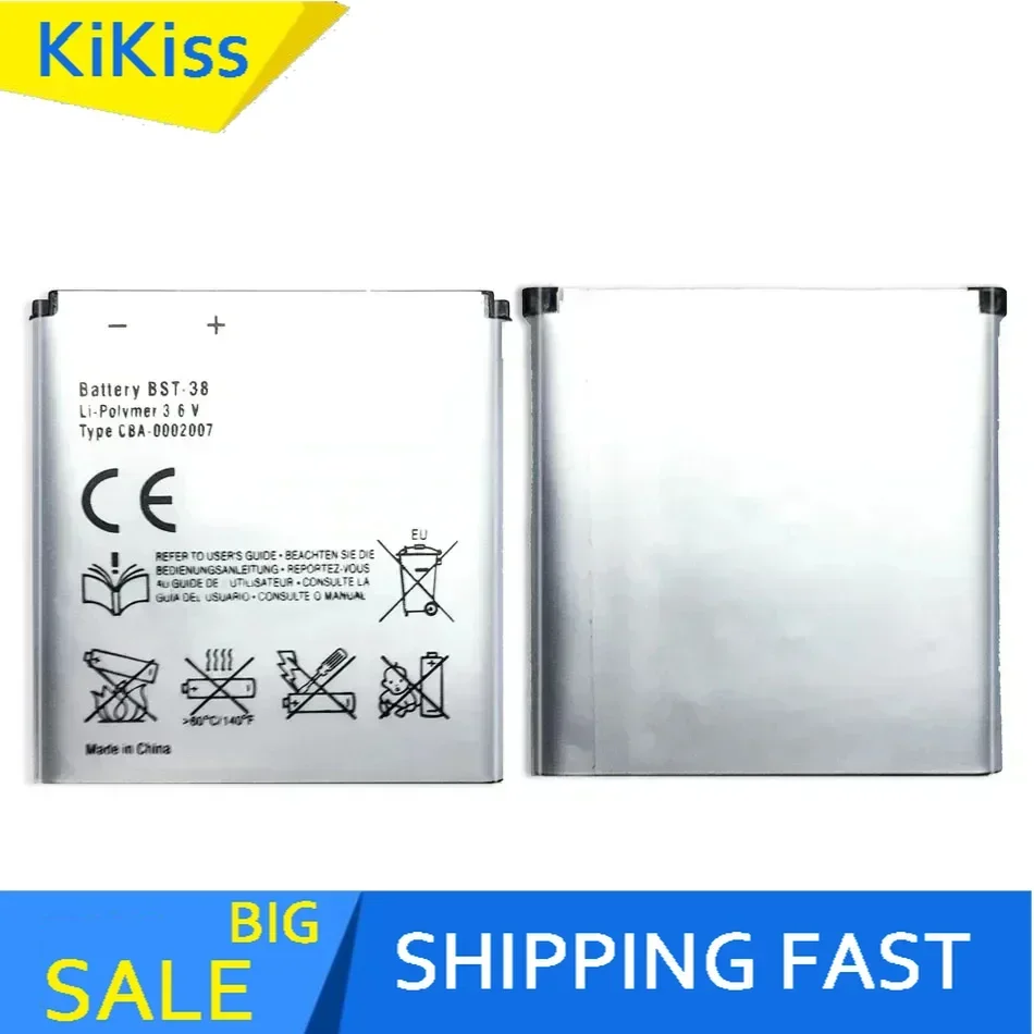 BST-38 Phone Battery For Sony Ericsson W995 C510 C902 C905 K770I K850 W580I R306 W980 Z770i K770 930Mah