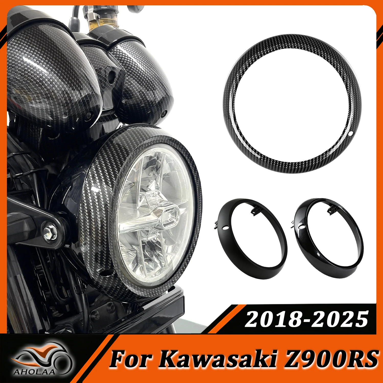 

Кольцо-накладка на фару для мотоцикла Kawasaki Z900RS 2018-2025, защитный обтекатель контура фары