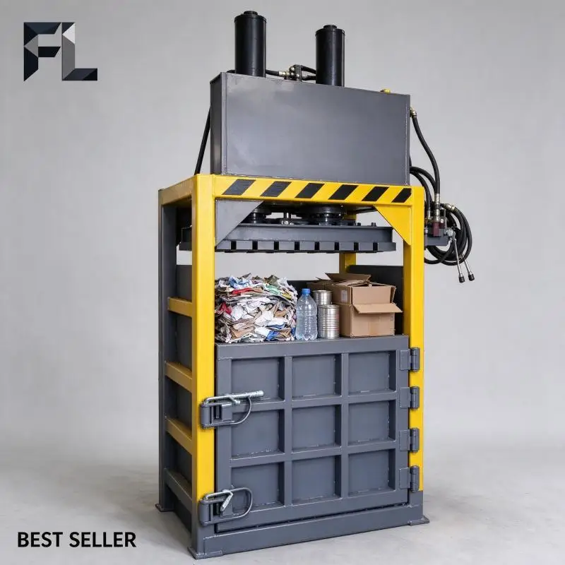 Hydraulic Baler Heavy Duty Recycling Baling Press Anti Rust Steel Body for Waste Paper Carton Processing Plant