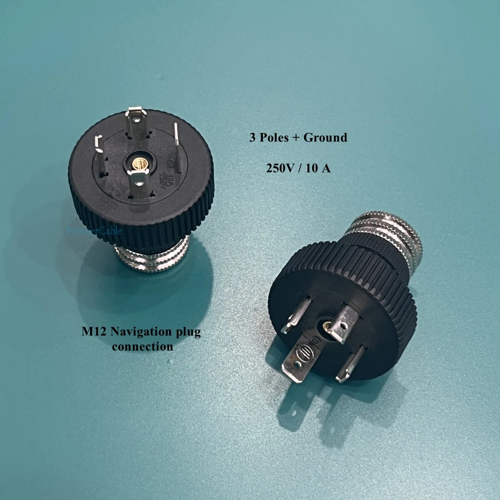 Conector de válvula solenoide M12 A Hirschmann, adaptador de actuador de Sensor hidráulico neumático electromagnético, forma A DIN 43650