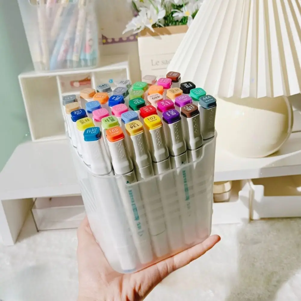 

Simple Desktop Organizer Stationery Box Large Capacity Multifunctional Storage Box INS Style Korean Pen Holder Student