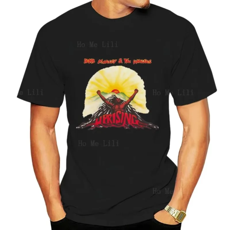Camiseta Bob Marley Uprising y póster de vinilo del artista de reggae The Wailers, CD personalizado de manga corta