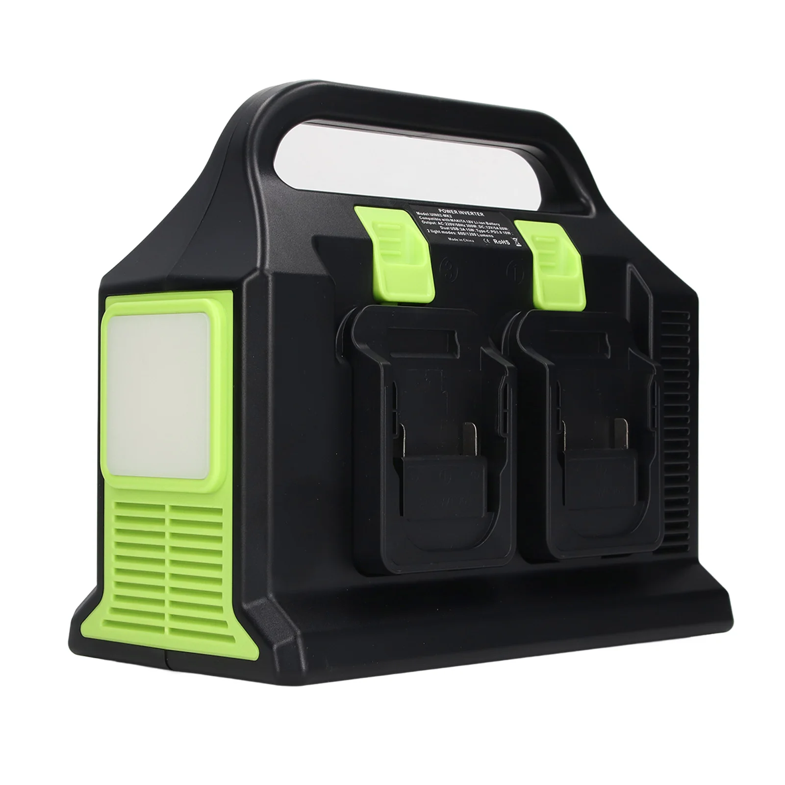 عاكس طاقة البطارية المحمولة 300 واط عاكس الطاقة المحمولة مع مخرج USB عاكس إمداد الطاقة جيبي بطارية 18 فولت