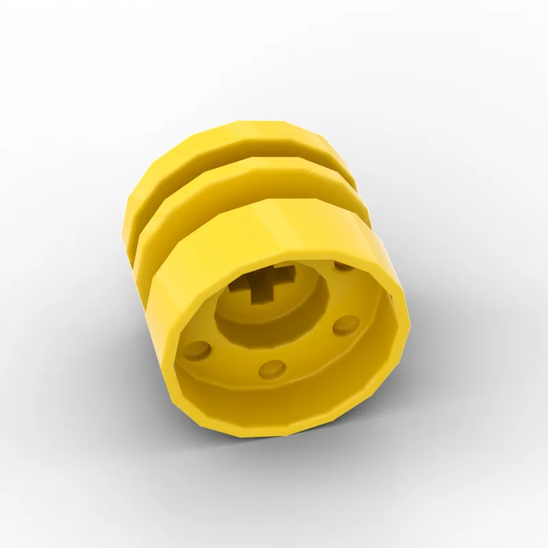 60pcs MOC Parts 55982 Wheel 18 x 14 with Axle Hole Compatible Bricks DIY Assmble Building Blocks Particle Kid Brain Toy Gift