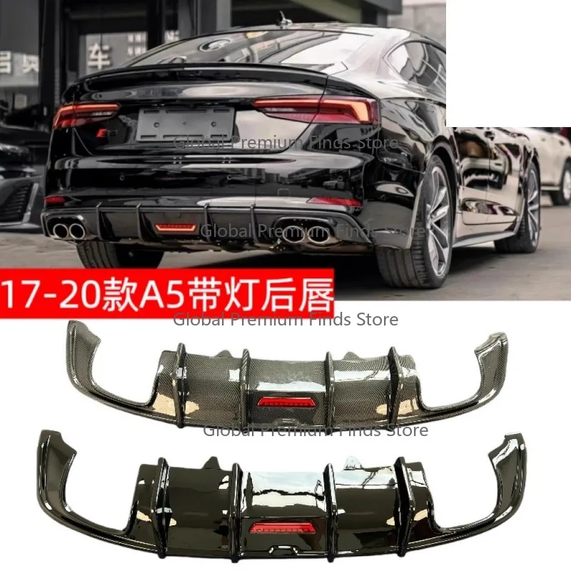 Suitable for 2017-2021 Ad A3/A4L/A5/A6/A7 modified S-style rear lip with LED rear spoilers