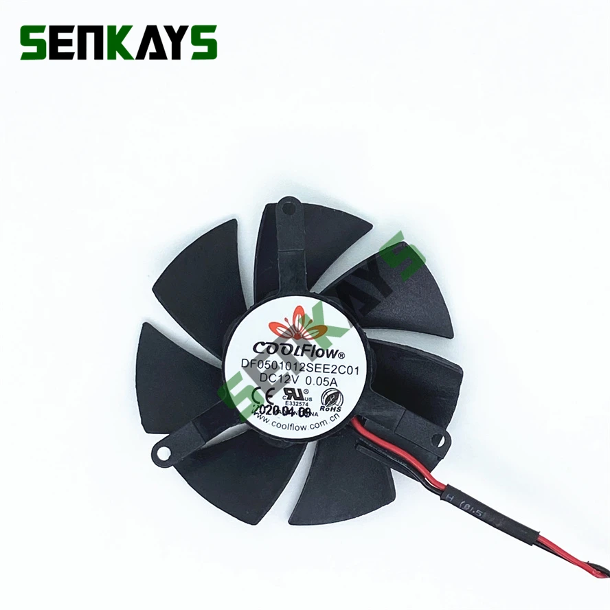 High Quality Ultra Quiet 45MM 47MM Diameter VGA Fan Blade  39mm Hole Spacing 12V 2pin