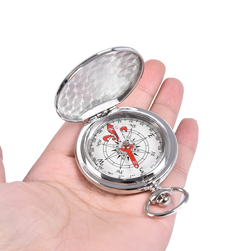 Pocket Watch Flip Compass Portable Hiking Navigation Compass Compass Keychain