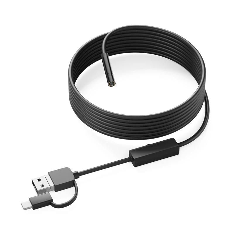 Type C Android Endoscope Camera HD720P 8MM 3 9MM Lens 3in1 Micro USB Pipe Inspection Borescope Waterproof for Android Phones PC