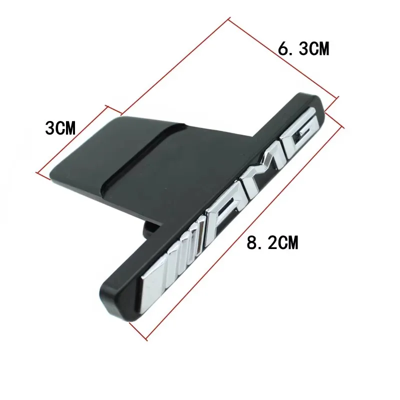 3D AMG Logo Emblem Car Front Grille Badge Car Styling For Mercedes Benz AMG W124 W168 W169 W176 W177 W202 W203 W204 W205 W210 view 3