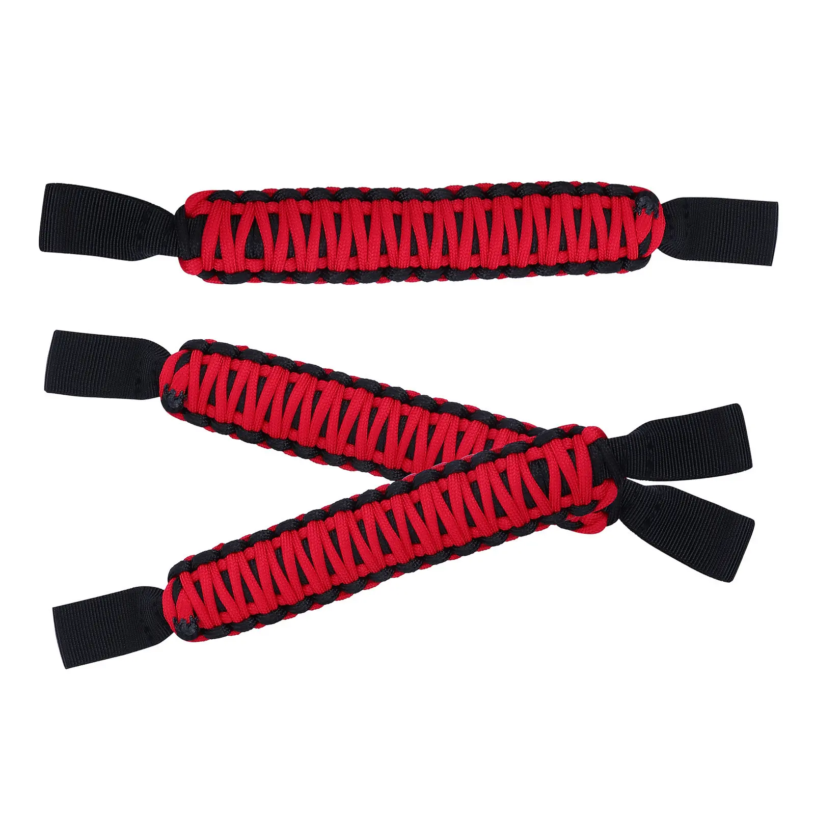 3Pcs Car Rear Seat Grab Handles Headrest Handle Paracord Grip Heavy Duty Car Handle Assist Elderly Headrest Grab Handles