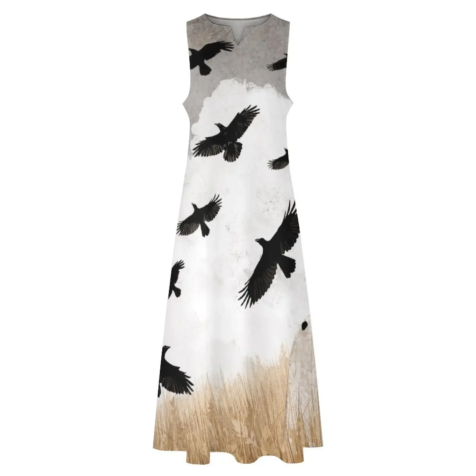 ウォルターとカラスのロングドレスウエディングドレス 2025 長袖ドレス夏の婦人服