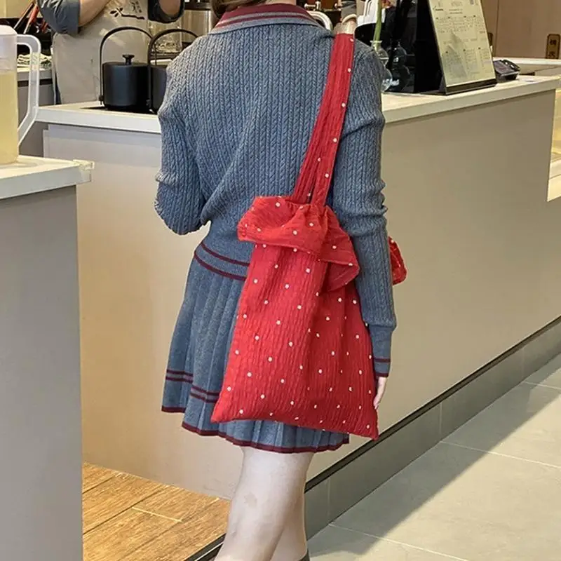 

X90D Toted Bag Trendy Shoulder Bag Ruffle Hoboes Bag Simple Purse Satchel Casual Handbag for Work Dating College