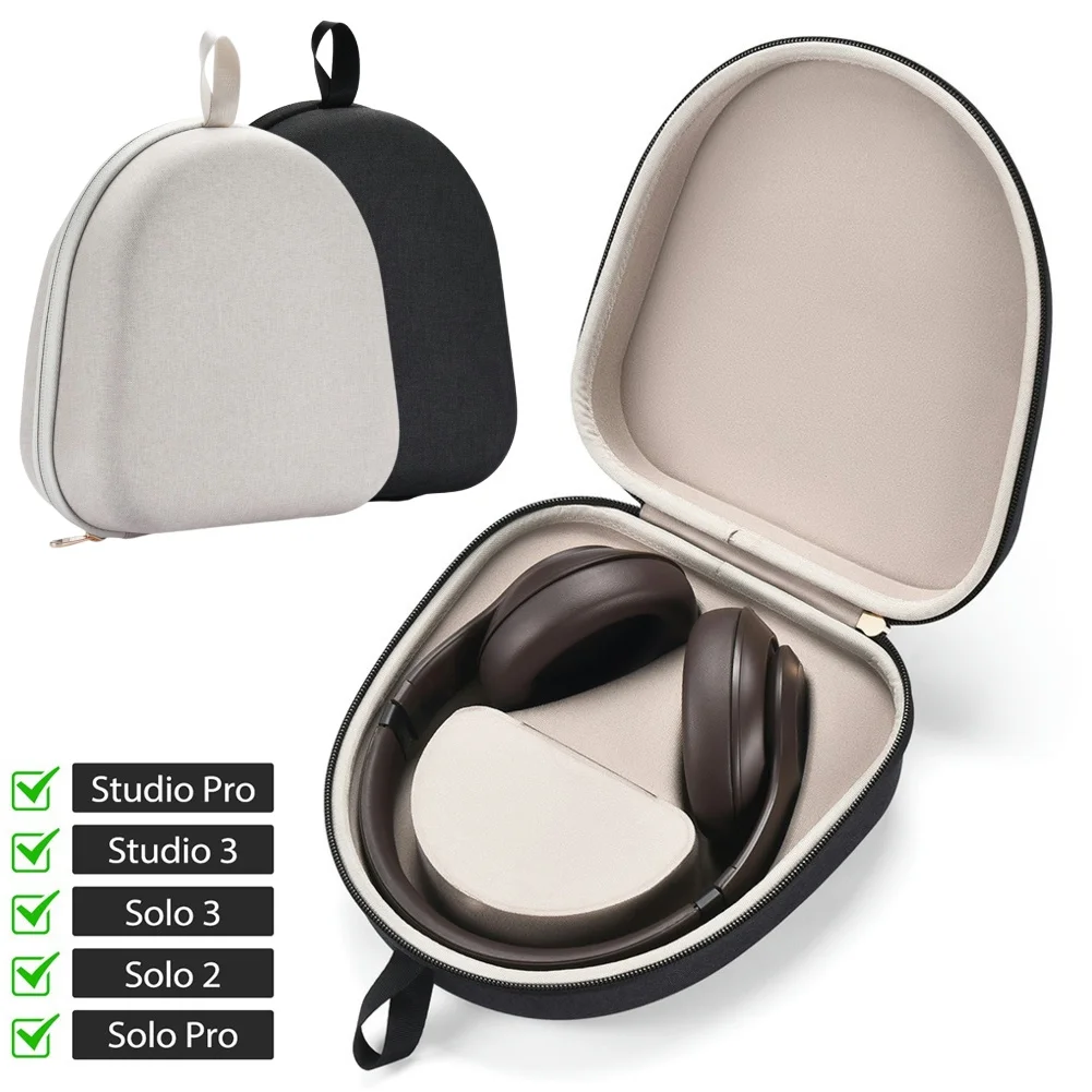 กระเป๋าครอบพกพากระเป๋าถือเคสแข็งกันรอยขีดข่วนพร้อมห้องแม่เหล็กสำหรับกระเป๋าใส่หูฟังสำหรับสตูดิโอสตูดิโอโปร/สตูดิโอ3