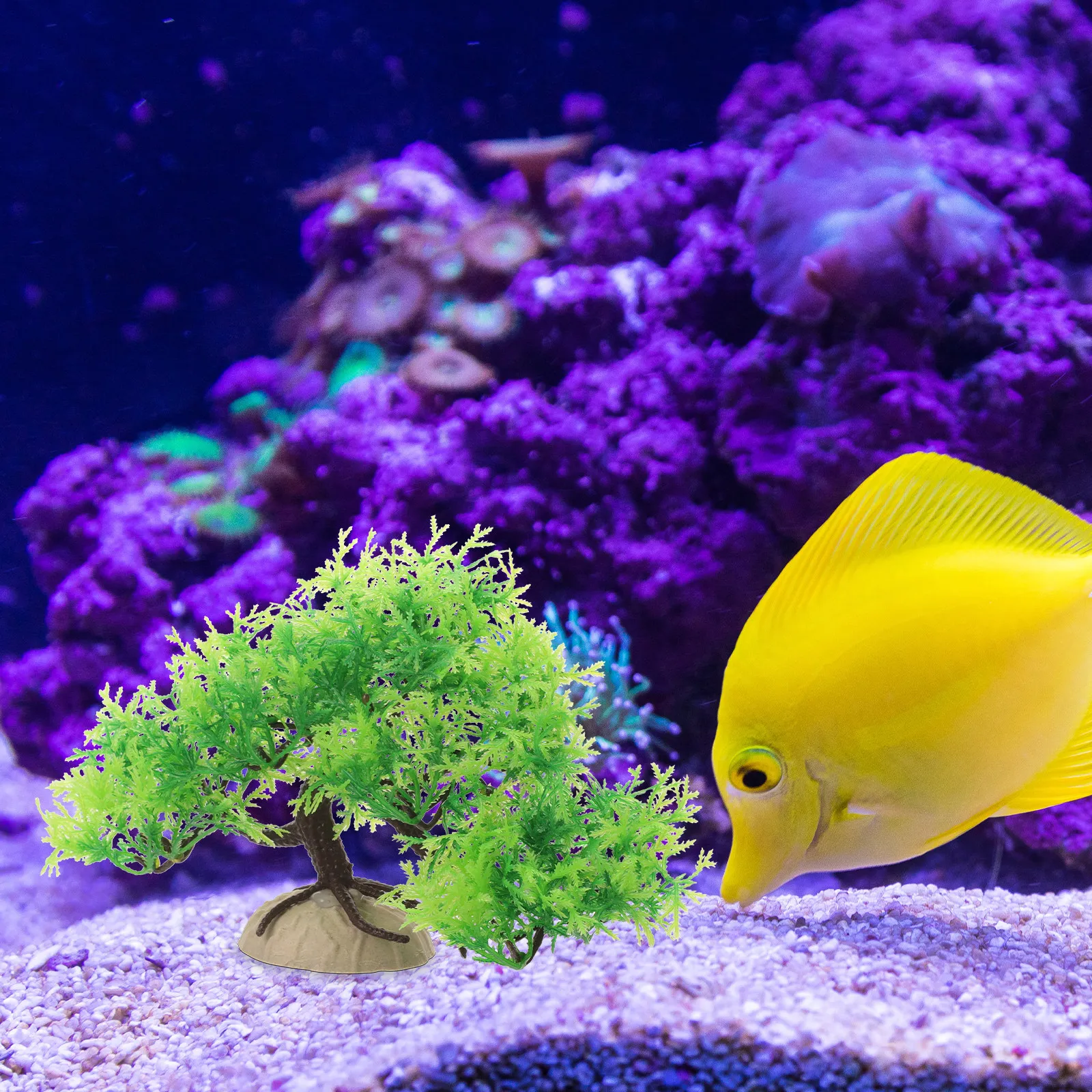 Aquarium Planted Tank Setup - Пластиковая искусственная сосна для украшения аквариума,