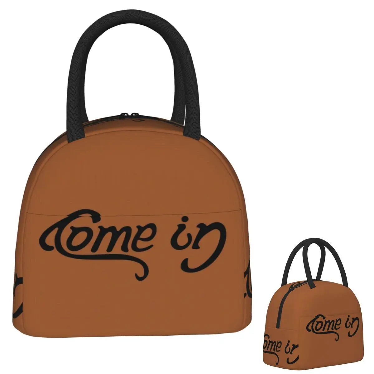 

Come In Go Away Lunch Bags Insulated Bento Box Waterproof Lunch Tote Leakproof Picnic Bags Cooler Bag for Woman Kids Travel