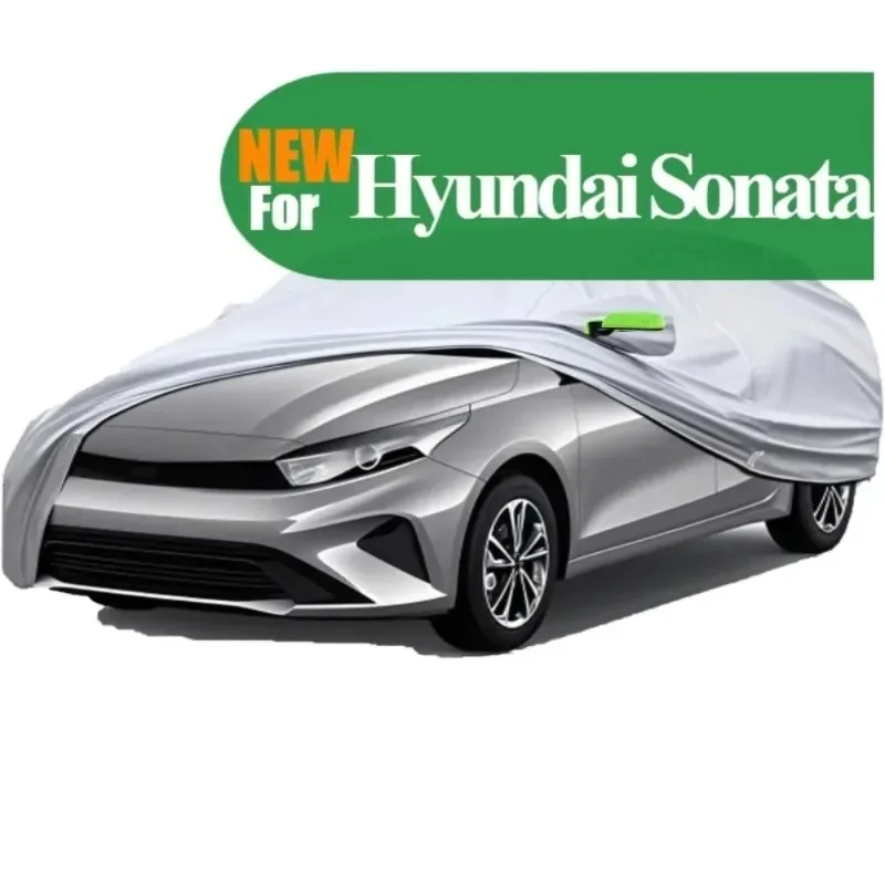 

Full car cover for Hyundai Sonata,all-weather waterproof protection,with UV protection and anti-scratch lining,free storage bag