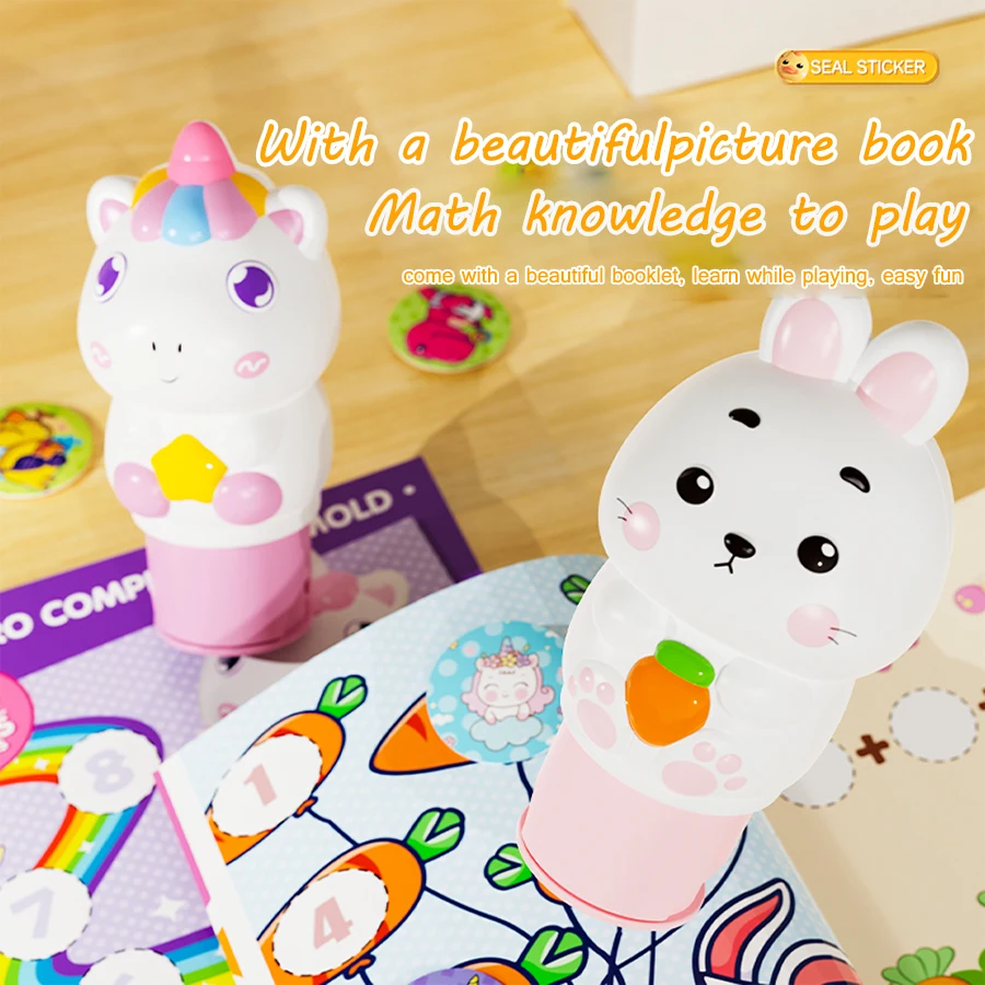 Children's Velcro, Seal Stickers, Book Toys, Art Crafts, Stress Relief Stamps, Reward Stickers, Seal Creativity, Birthday Gifts