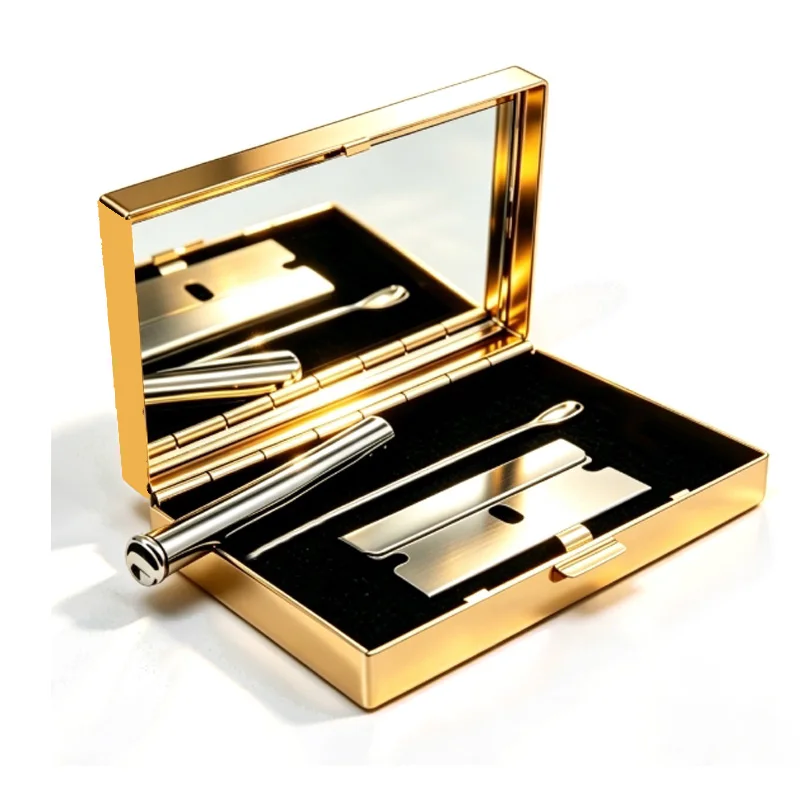 4pcs Smoke Cigarette Case Box Metal Straw Portable 담배케이스 Cigarette Lady Storage Holder Set Smoking Accessories - view 3