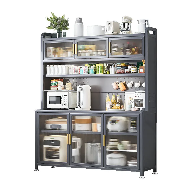 خزائن تخزين جانبية للمطبخ، وخزائن، وأرفف متعددة الوظائف