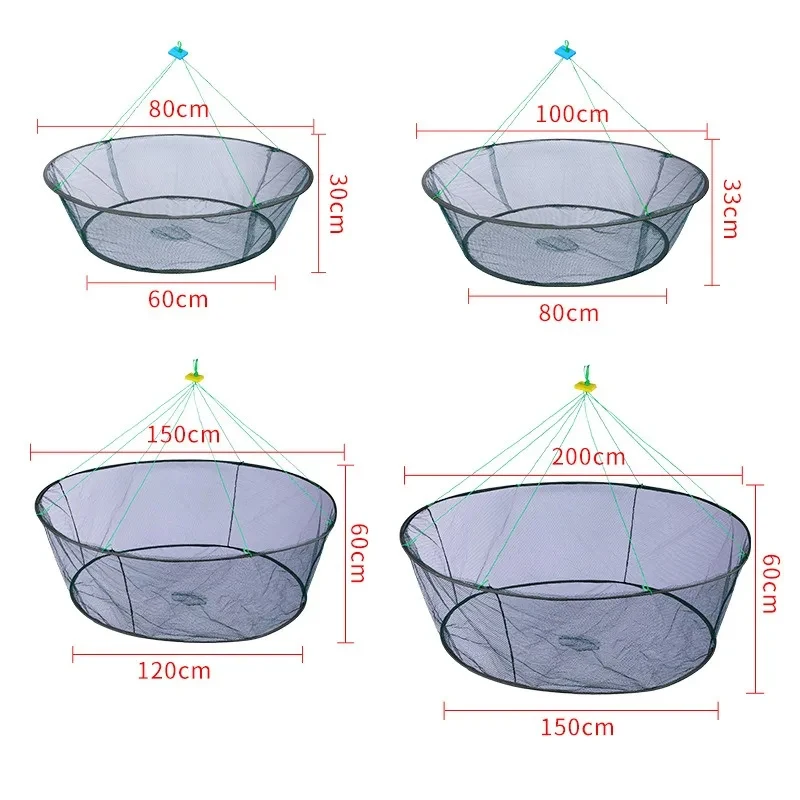 Square Folding Shrimp Cage Yellow Eel Cage Lobster Net Lantern Net Fishing Net Small Polygon Fishing Net image 2