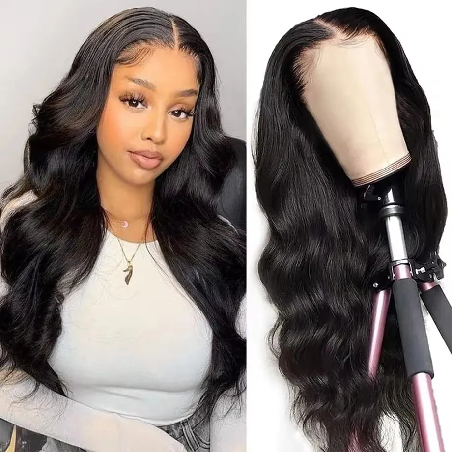 13x4 Body Wave Lace Front Wigs Human Hair 13x6 Transparent Lace Frontal Wig 180 Density Brazilian 4x4 Lace Closure Wig Wholesale