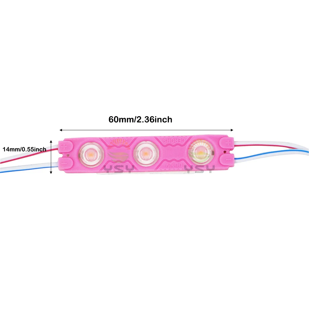 20pcs Led Module 3030 SMD 12V Waterproof Module LED Plastic Moudle Advertising Light Car motorcycle backlight