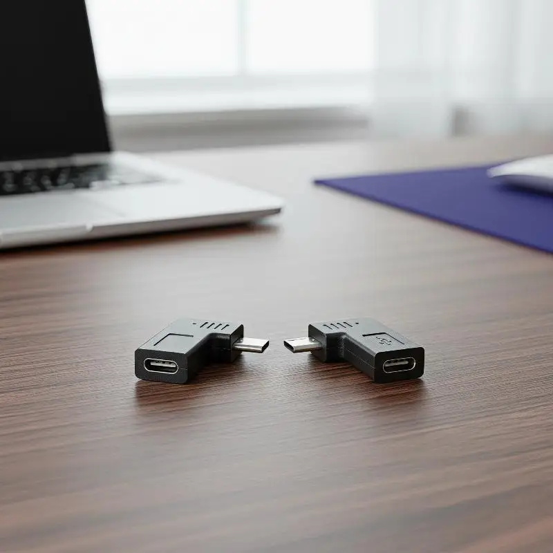 1Pcs Left Right 90 Angle Type C Female To Micro USB Male Charger Data OTG Cable Adapter DIY Accessories