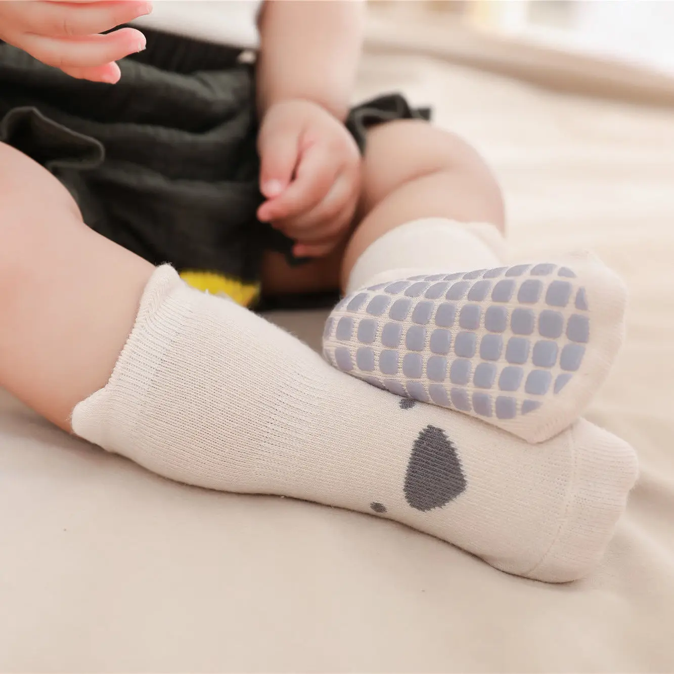 Chaussettes coordonnantes pour bébé, motif dessin animé, animaux, pour nouveau-né, fille et garçon, de 0 à 3 ans