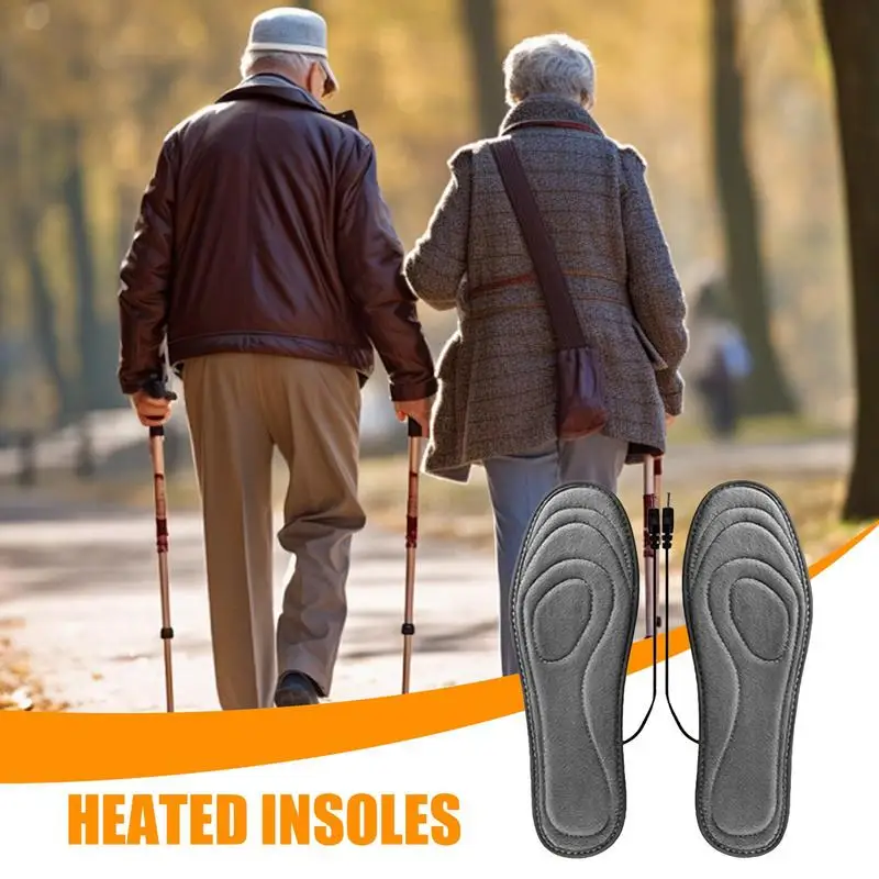 Insoles Heated USB Electric Foot Warming Pad Feet Warmer Pad Mat Winter Outdoor Sports Heating Insoles Winter Warm