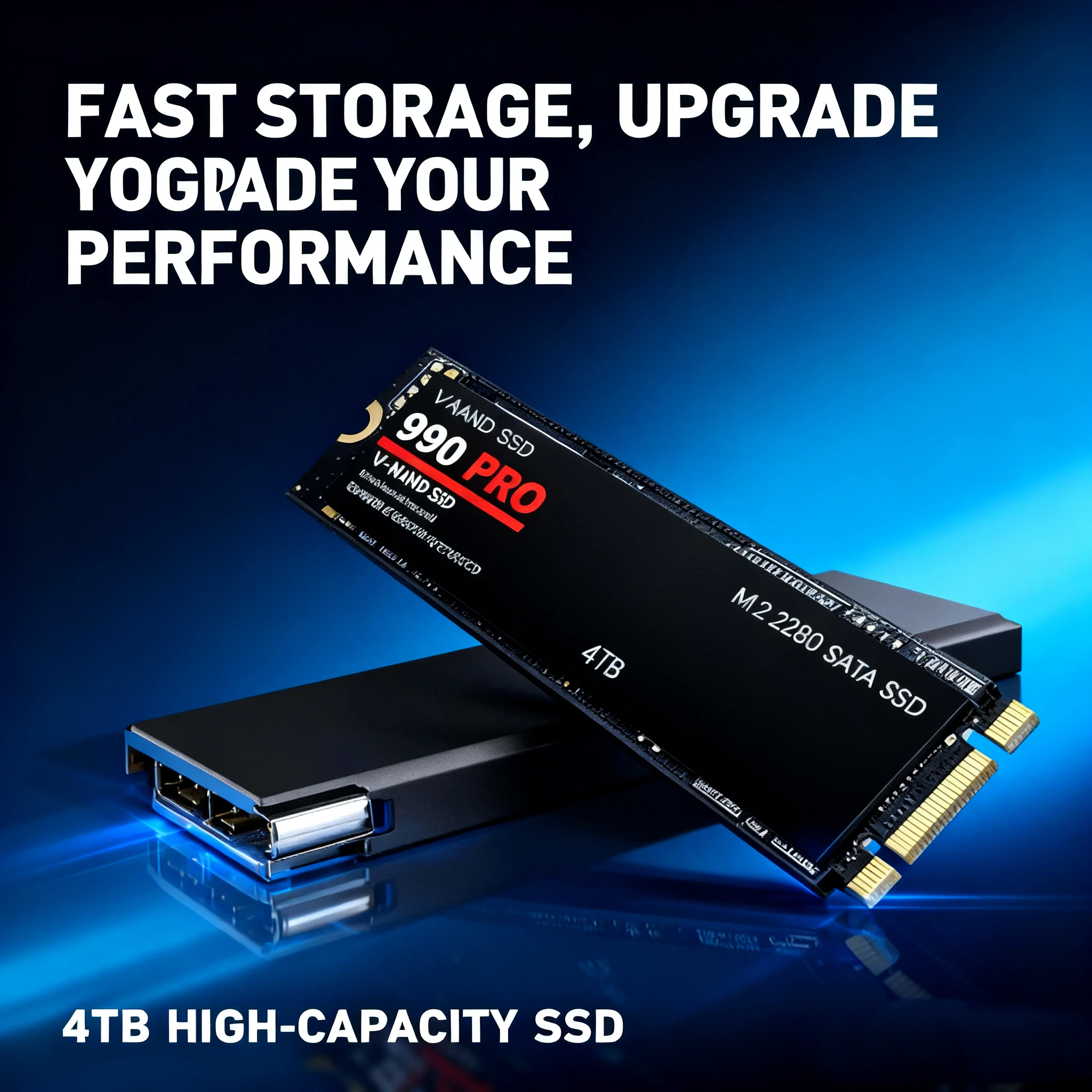2025 SSD 990 PRO M2 NVMe 2 تيرابايت 4 تيرابايت محرك الأقراص الصلبة عالي الأداء لتخزين الكمبيوتر المحمول PS5 مثالي للألعاب والعمل
