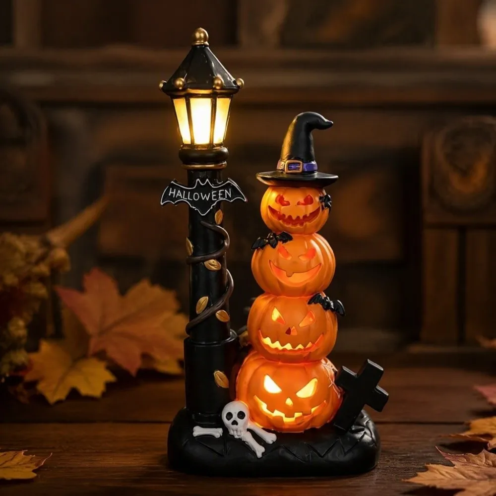 不気味な空洞デザインのパンプキンランタン。ledライトで光る、クリエイティブなハロウィーンの装飾用パンプキンランプ。
