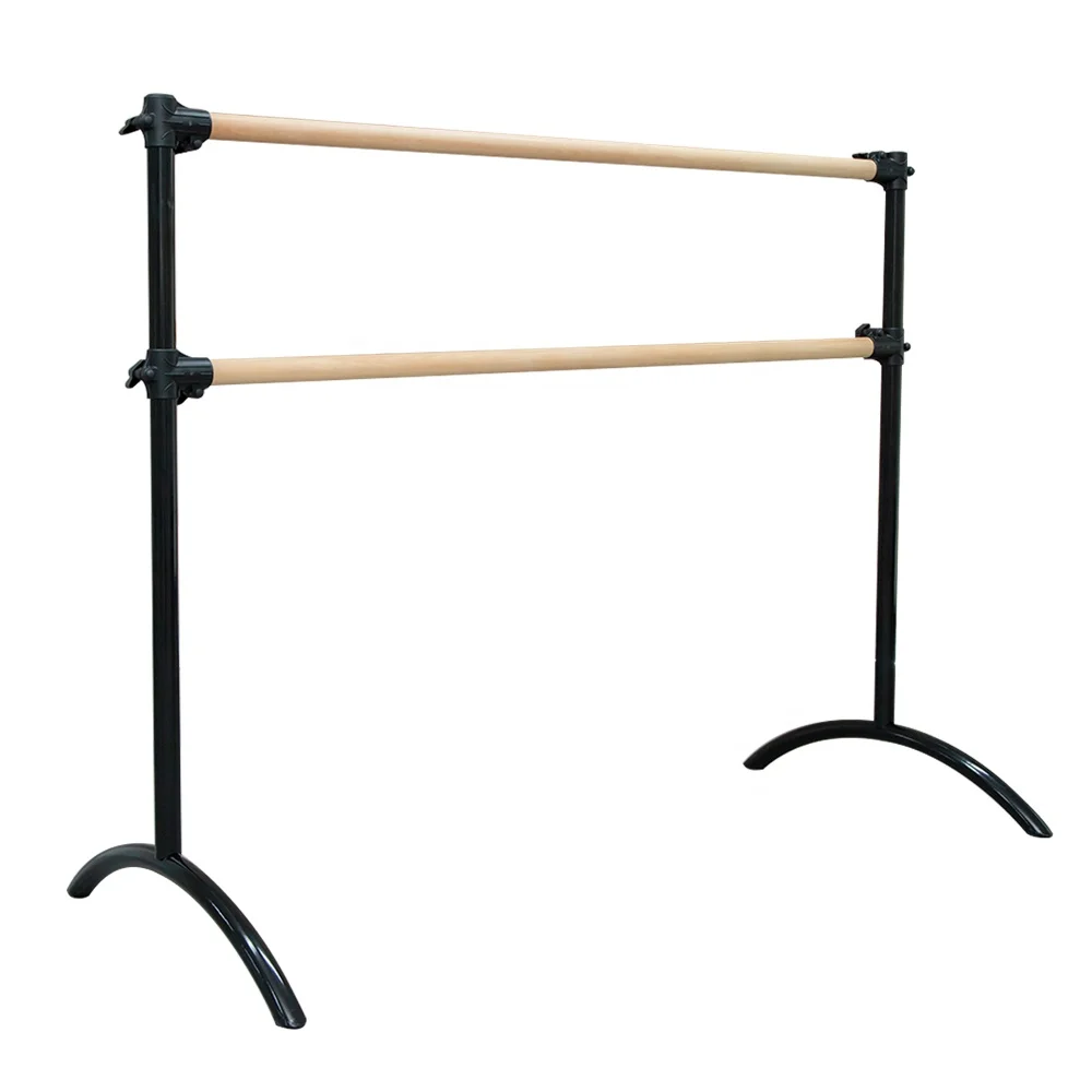 Adjustable Portable Standing Ballet Barre with Carry Bag, Stretch Band and Turning Board