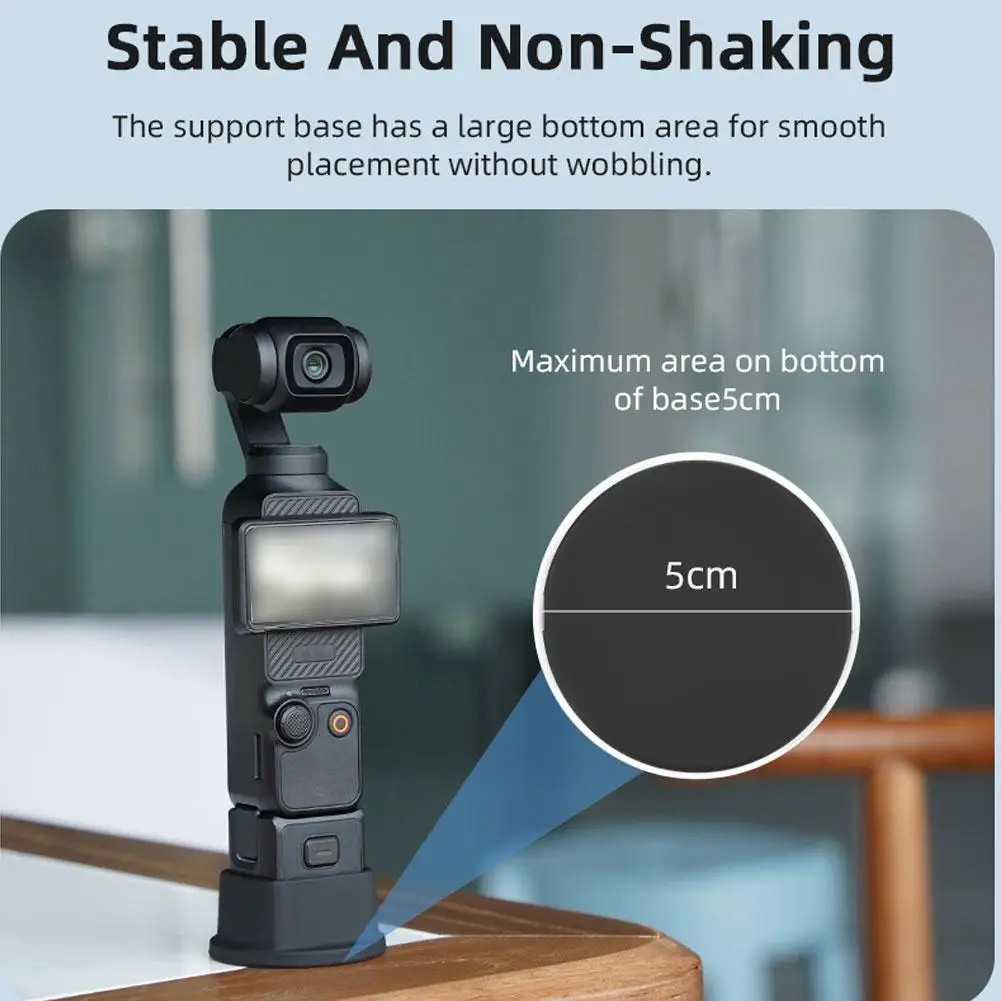 Silicone Fixed Base For DJI Pocket 3 Charged Without Removing The Base,silicone Camera Accessories Placed Stably O1M0