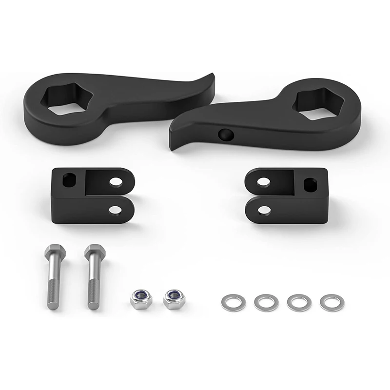 

1-3" Leveling Lift Kits Torsion Bars Key for 2011-2019 Silverado Sierra 2500HD 3500HD 4WD, with Shock Extender Brackets