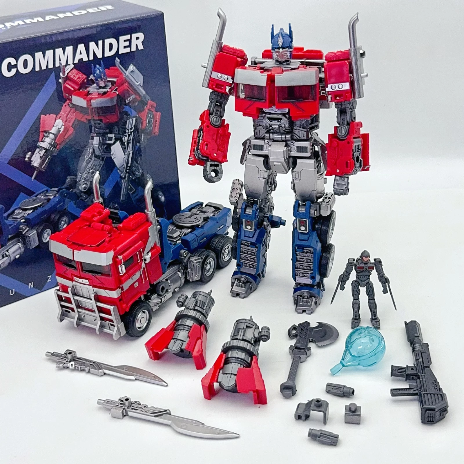 MHZ TOYS Transformation MHM-01 MHM01 RED O.P COMMANDER 20CM KO SS102 SS-102 Action Figure