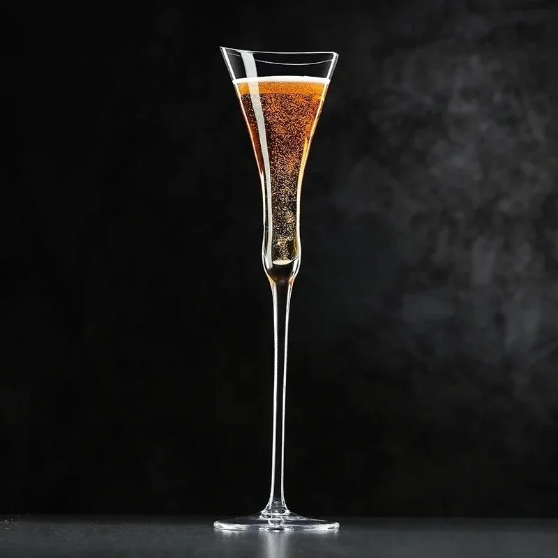 1/2PC Crystal Champagne Glasses Sparkling Wine Goblets Cinched Waist Wide Mouth Creative  Champagne Glasses Cocktail Glasses