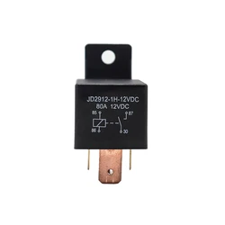 Car Relay Waterproof Automotive Relay Circuit Control 80A 12V/24V 4 pin/5 pin Copper Terminal Auto Relay JD2912-1H