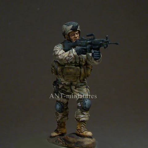 1/35 US NAVY SEAL gunner Resin kit soldiers GK Military theme Scene combination Uncoated No colour