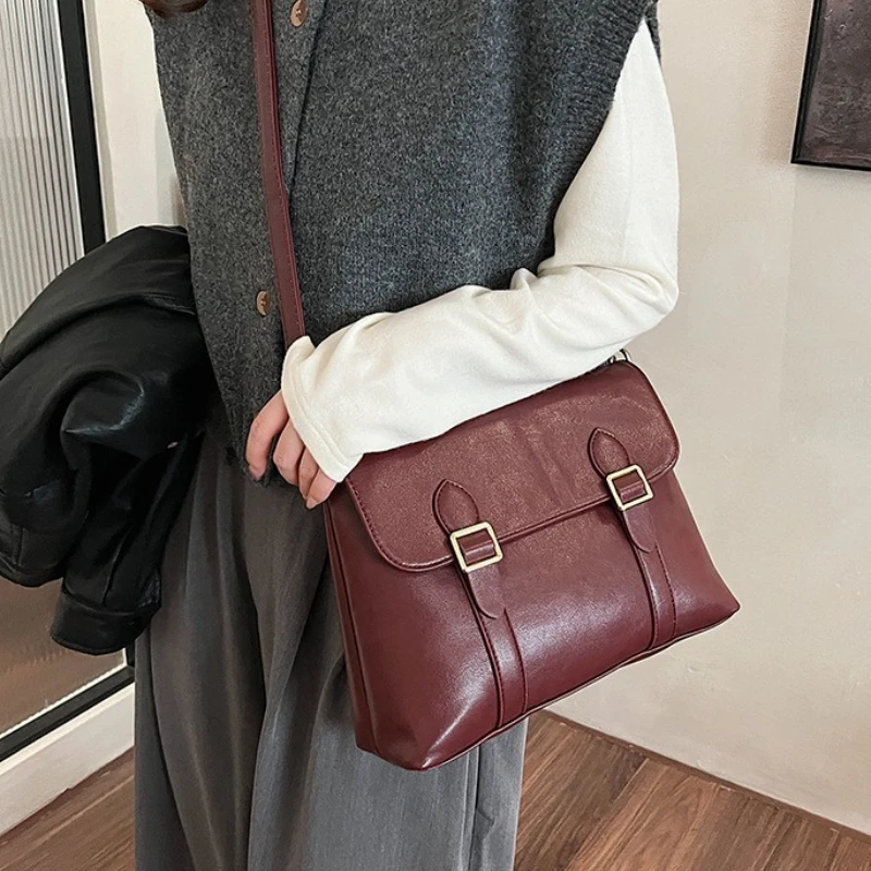 حقيبة كتف نسائية كلاسيكية ذات سعة كبيرة محفظة حمل للسيدات حقائب يد من جلد البولي يوريثان حقائب ساع للنساء حقيبة كتب للفتيات في الكلية #2