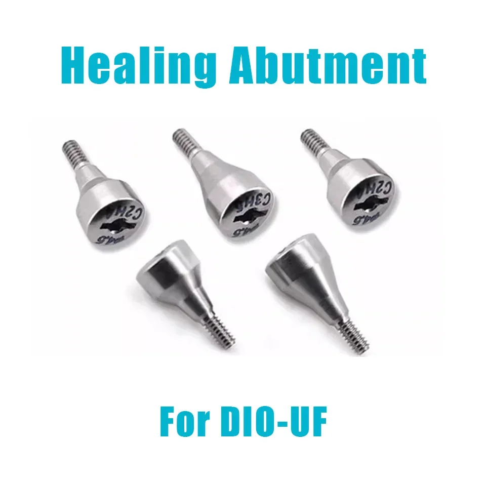 10Pcs Dental Implant Gingival Former Healing Abutment Compatible DIO UF Narrow Regular Cuff Collar Screws Prosthesis Accessories