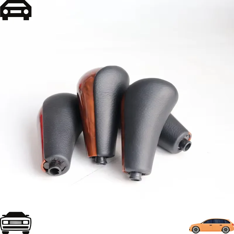 for Leather-Wrapped Gear Head Ball Head Gear Shift Knob Gear Lever for Toyota Prado 2003-2009 - Vehicle Gear Shift Upgrade
