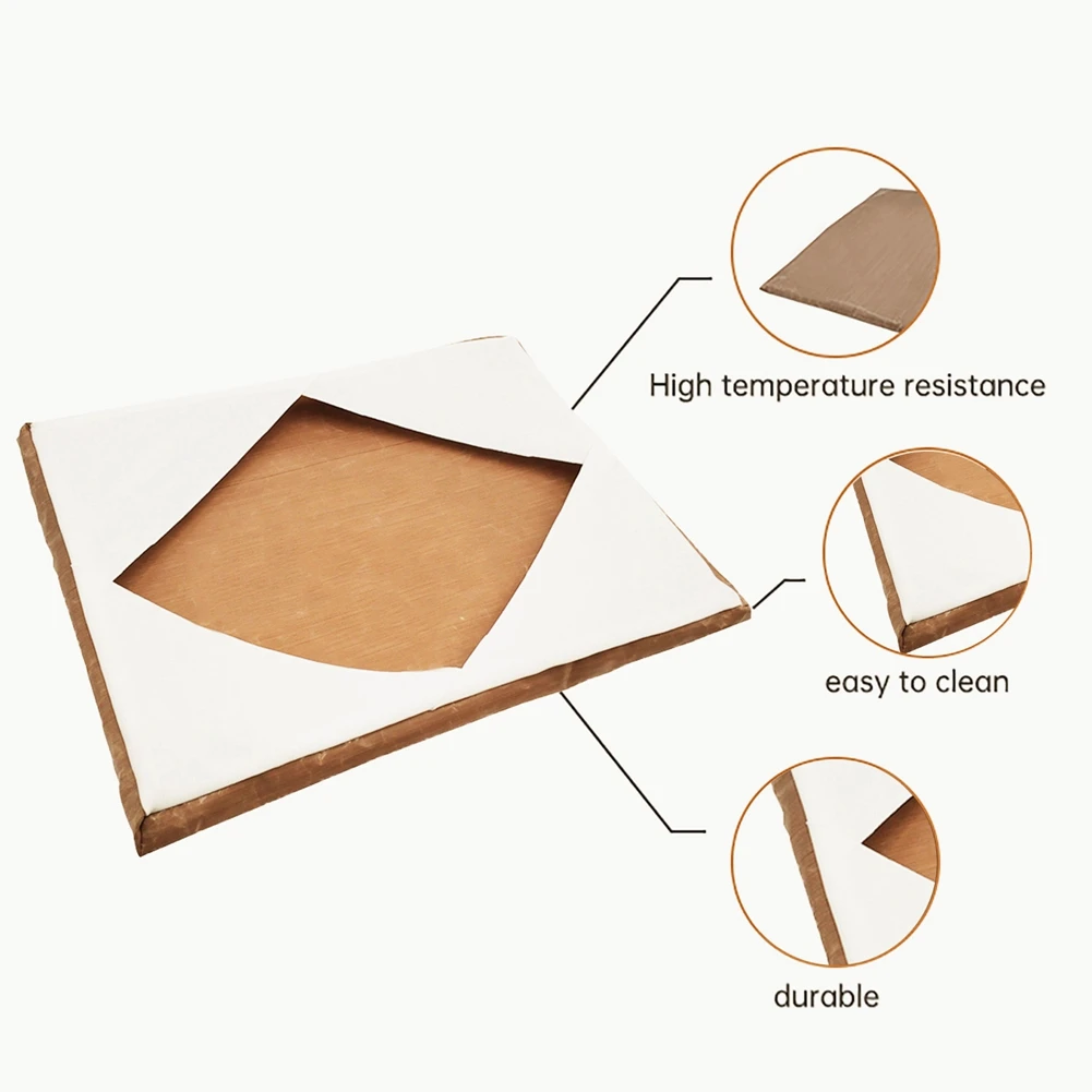 مقاومة للحرارة قابلة لإعادة الاستخدام ورقة الوسادة للحصول على التسامي الحرارة آلة الضغط ، غطاء تغليف للحرارة الصحافة الصوانى ، 2 قطعة