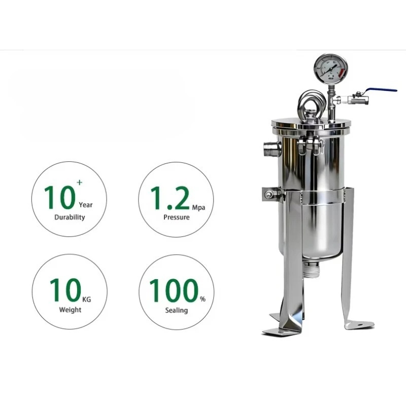 Manufacturer of New Stainless Steel SS304/316 Bag Filter Housing Machine 1 Size for Industrial Liquid Impurity Filtration