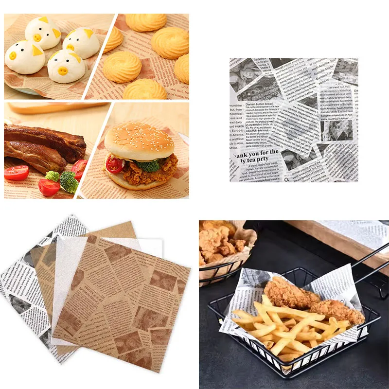 

Sandwich Wrapping Bread Fried Food Air Fryer Baking Paper Liners Food Basket Liners Cooking Tray Mats Disposable Food Wrappers