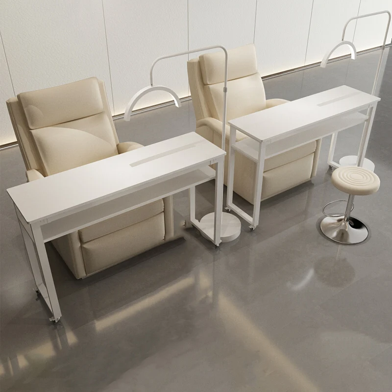 #New Movable Nail Table Multifunctional Folding Table With Wheels Lightweight Table Pliante Portable Salon Furniture